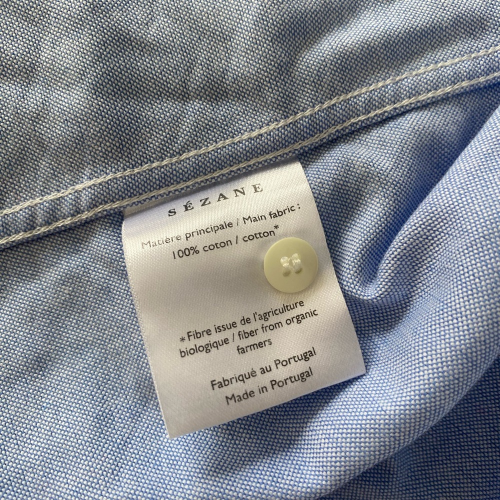 Sézane Blue Tomboy Shirt - Picture 6 of 11